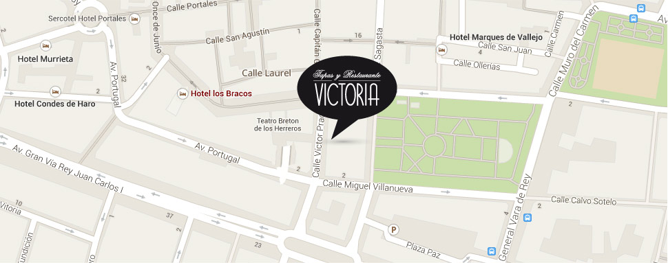 Mapa ubicación Tapas y pinchos Victoria