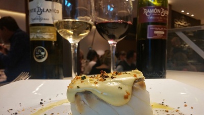 Bacalao con vinos Ramón Bilbao
