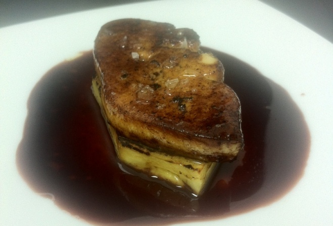 piña y foie