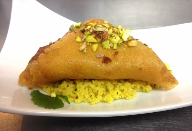 Samosa de Sepia y Curry