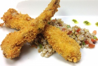 Chuleta de Lechal con ensalada de Trigo y Menta