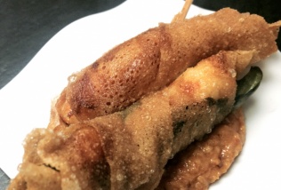 Langostinos con Albahaca y Romesco