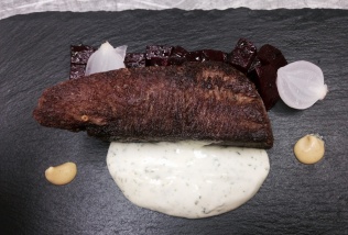 Lengua a la plancha con estragón