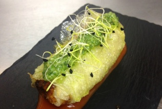 Rollito de Baicon con champis
